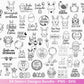 Ostern Plotterdatei Bundle – Niedliche Hasen & Oster Sprüche | Deutsche Oster SVG Motive | Eier Suche Frühling Cricut Laserdatei Mega Set