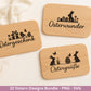 Ostern Plotterdatei Bundle – Silhouetten Hasen & Osterwörter | Deutsche Oster SVG Designs | Frühling Cricut Laserdatei Scherenschnitt Set
