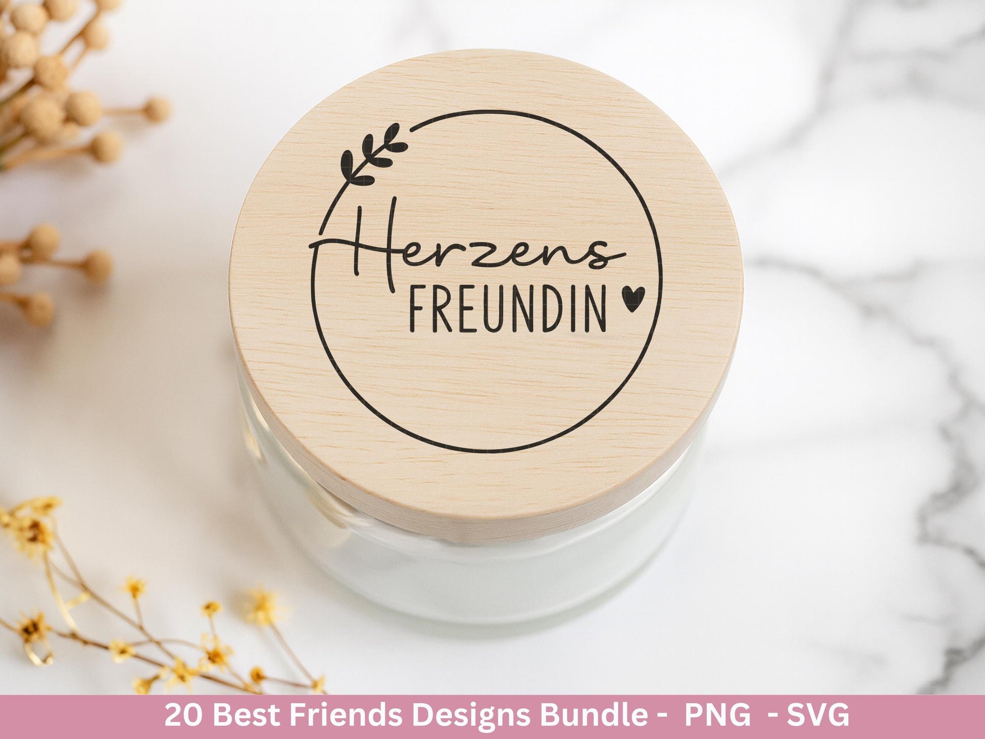 Beste Freundin Plotterdatei Bundle – Freundschaft Sprüche & Mädels Motive | Deutsche Freundschaft SVG | Schwester Geschenk Cricut Laserdatei