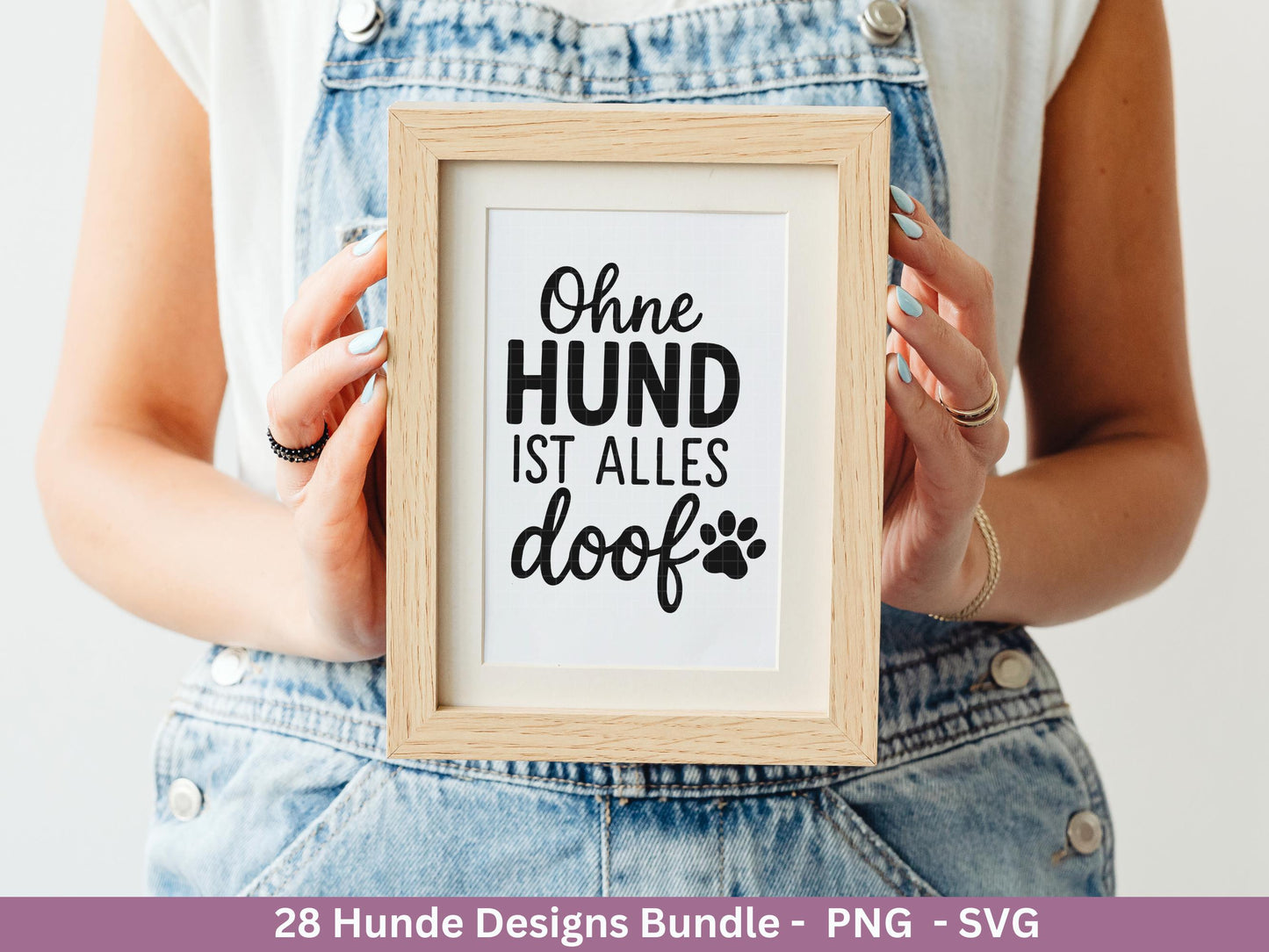 Hunde Plotterdatei Bundle – Lustige Hund Sprüche & Pfoten Motive | Deutsche Hund SVG Designs | Cricut Silhouette Laserdatei Geschenkidee