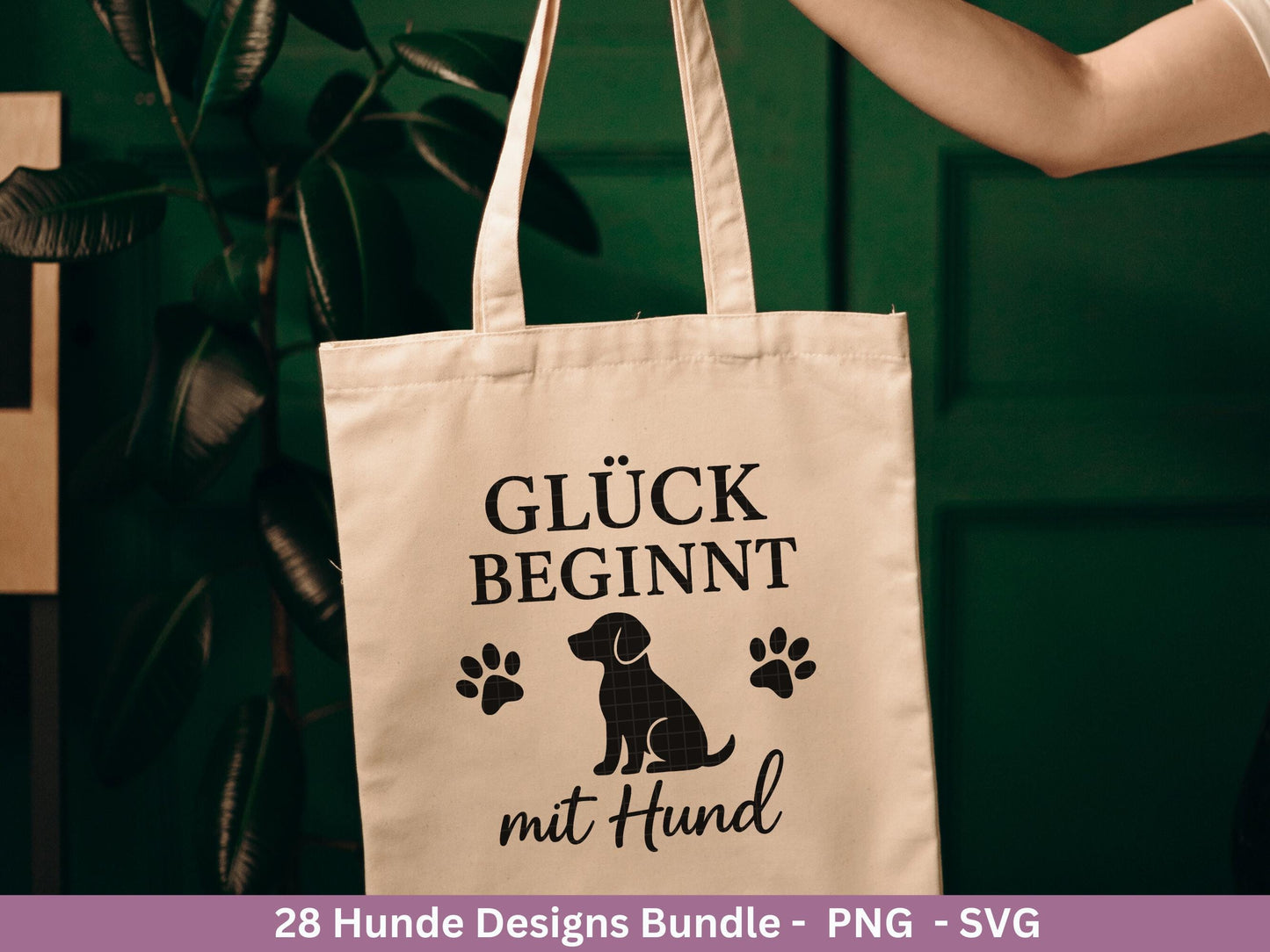 Hunde Plotterdatei Bundle – Lustige Hund Sprüche & Pfoten Motive | Deutsche Hund SVG Designs | Cricut Silhouette Laserdatei Geschenkidee