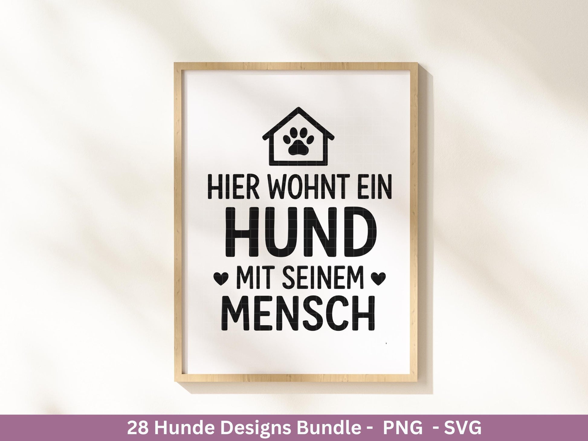 Hunde Plotterdatei Bundle – Lustige Hund Sprüche & Pfoten Motive | Deutsche Hund SVG Designs | Cricut Silhouette Laserdatei Geschenkidee