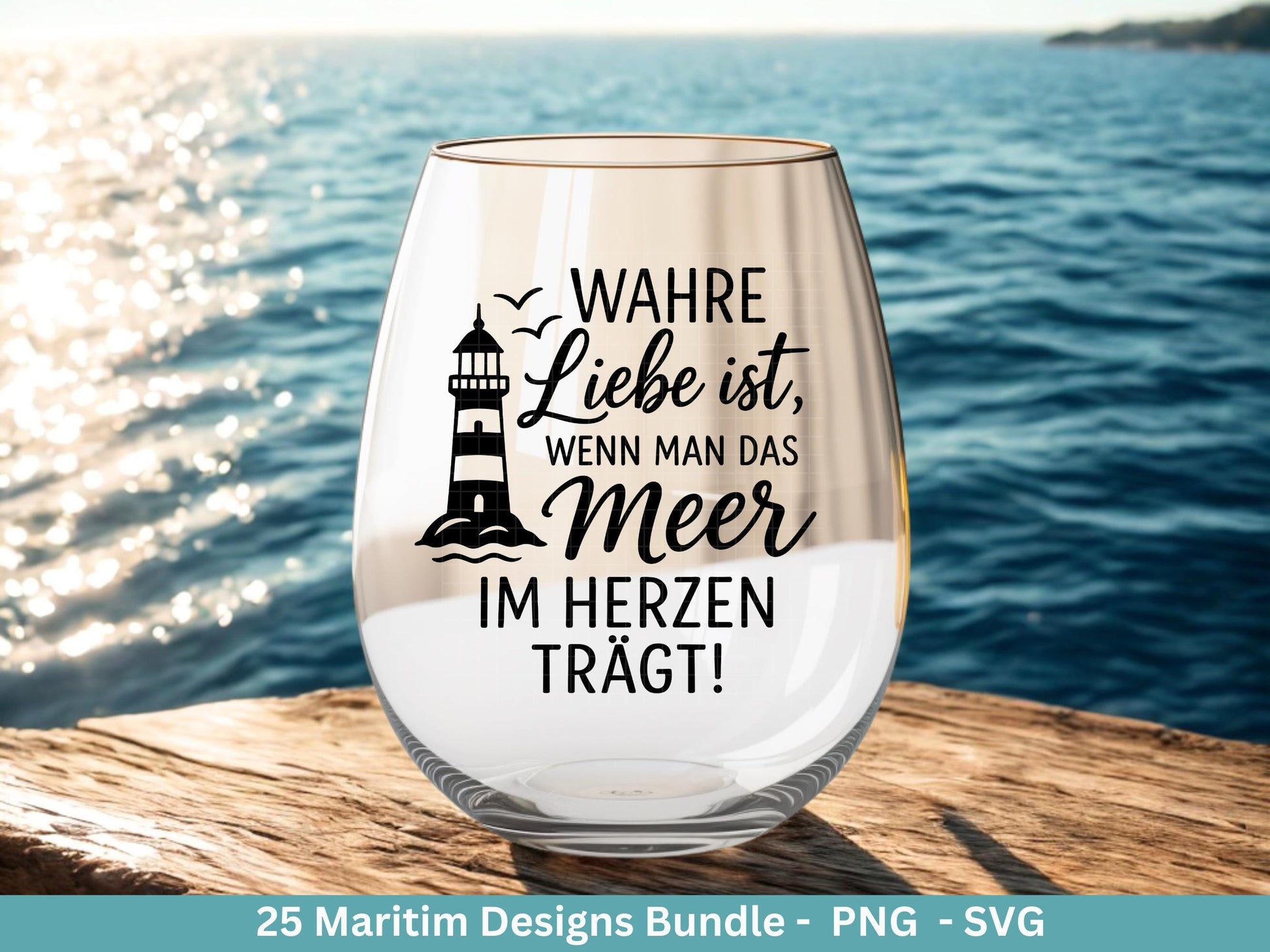 Maritim Plotterdatei Bundle – Küstenkind Sprüche & Möwen Designs | Nordsee Ostsee Meer SVG | Strandliebe Anker Waves Cricut Laserdatei