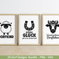 Dorfleben Plotterdatei Bundle – Dorfkind Sprüche & Bauernhof Motive | Landliebe SVG Designs | Traktor Tierliebe Cricut Silhouette Laserdatei