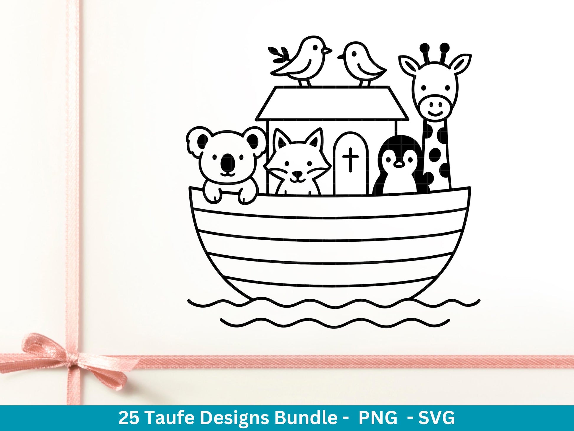 Taufe Plotterdatei Bundle – Einladung Taufe & Segenswünsche | Christliche SVG Designs | Taufkind Symbole Kreuz Kommunion Cricut Laserdatei