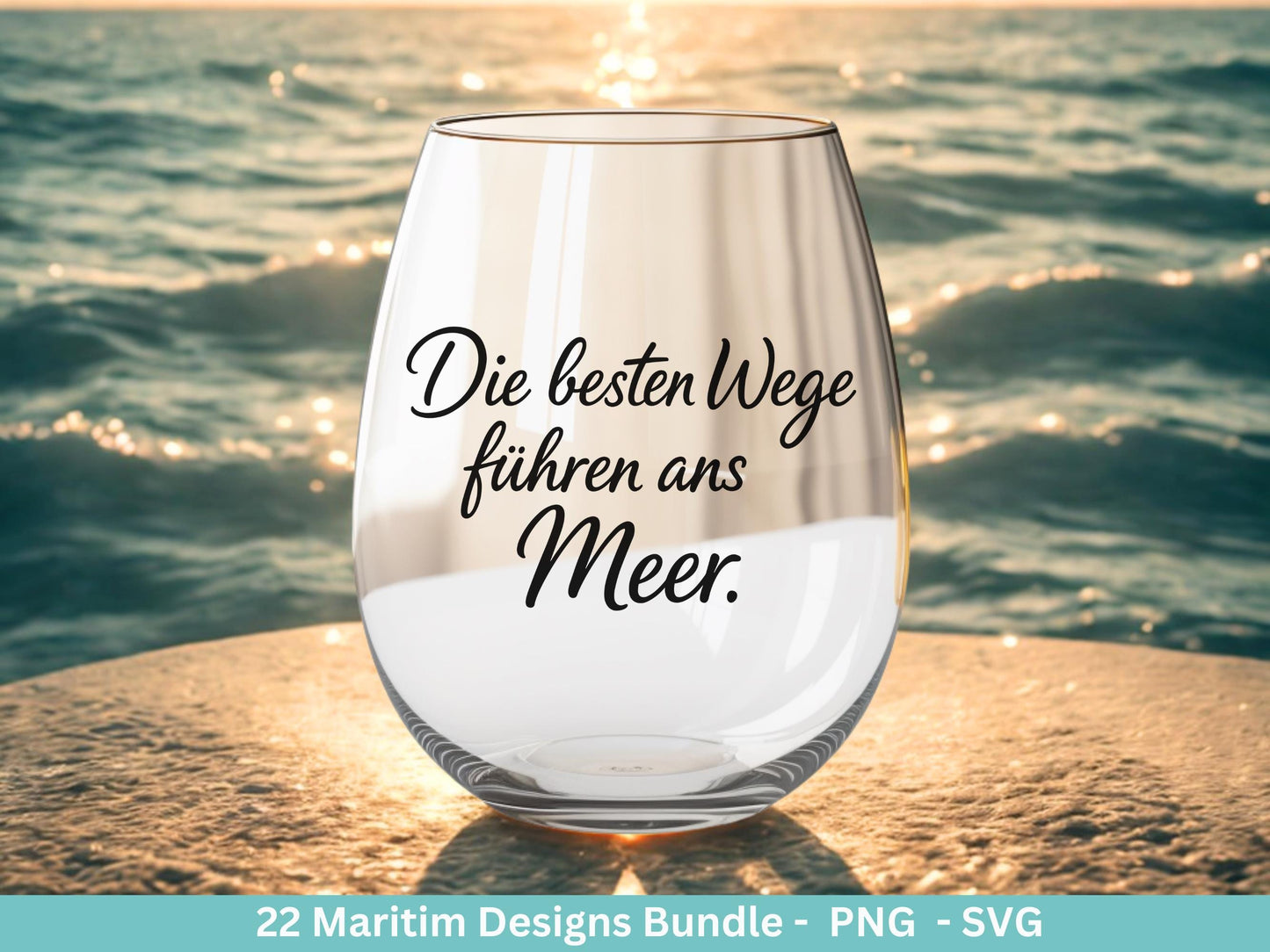 Maritim Plotterdatei Bundle – Strandkorb Sprüche & Meerliebe Designs | Nordsee Ostsee SVG | Moin Küstenkind Anker Cricut Laserdatei Meerzeit