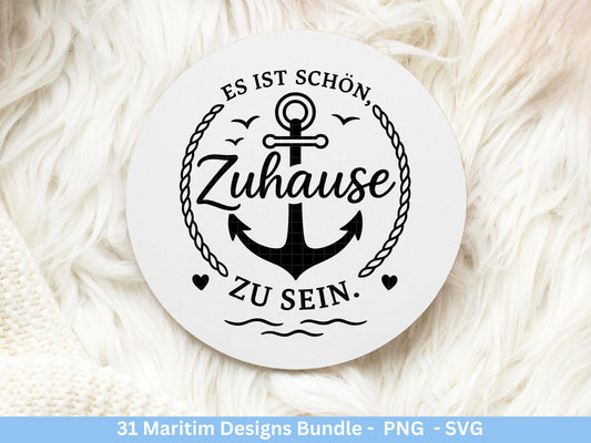 Maritim Plotterdatei Bundle – Küstenkind Sprüche & Meerliebe Designs | Nordsee Ostsee SVG | Möwen Anker Ahoi Strandliebe Cricut Laserdatei