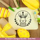 Ostern Plotterdatei Bundle – Süße Hasen & Oster Eier Designs | Deutsche Oster SVG Motive | Frühling Doodle | Cricut Silhouette Laserdatei