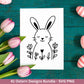 Ostern Plotterdatei Bundle – Süße Hasen & Oster Eier Designs | Deutsche Oster SVG Motive | Frühling Doodle | Cricut Silhouette Laserdatei
