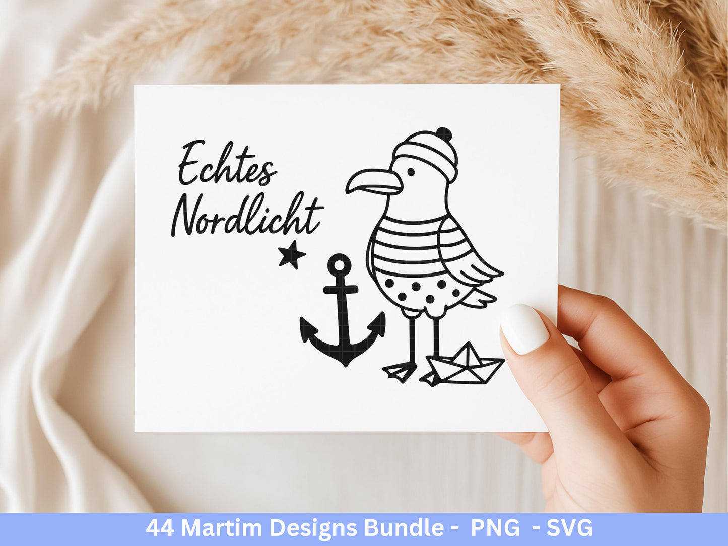 Maritim Plotterdatei Bundle – Küstenliebe Sprüche & Leuchtturm Motive | Moin Nordsee Ostsee SVG | Möwen Anker Meer | Cricut Laserdatei Holz