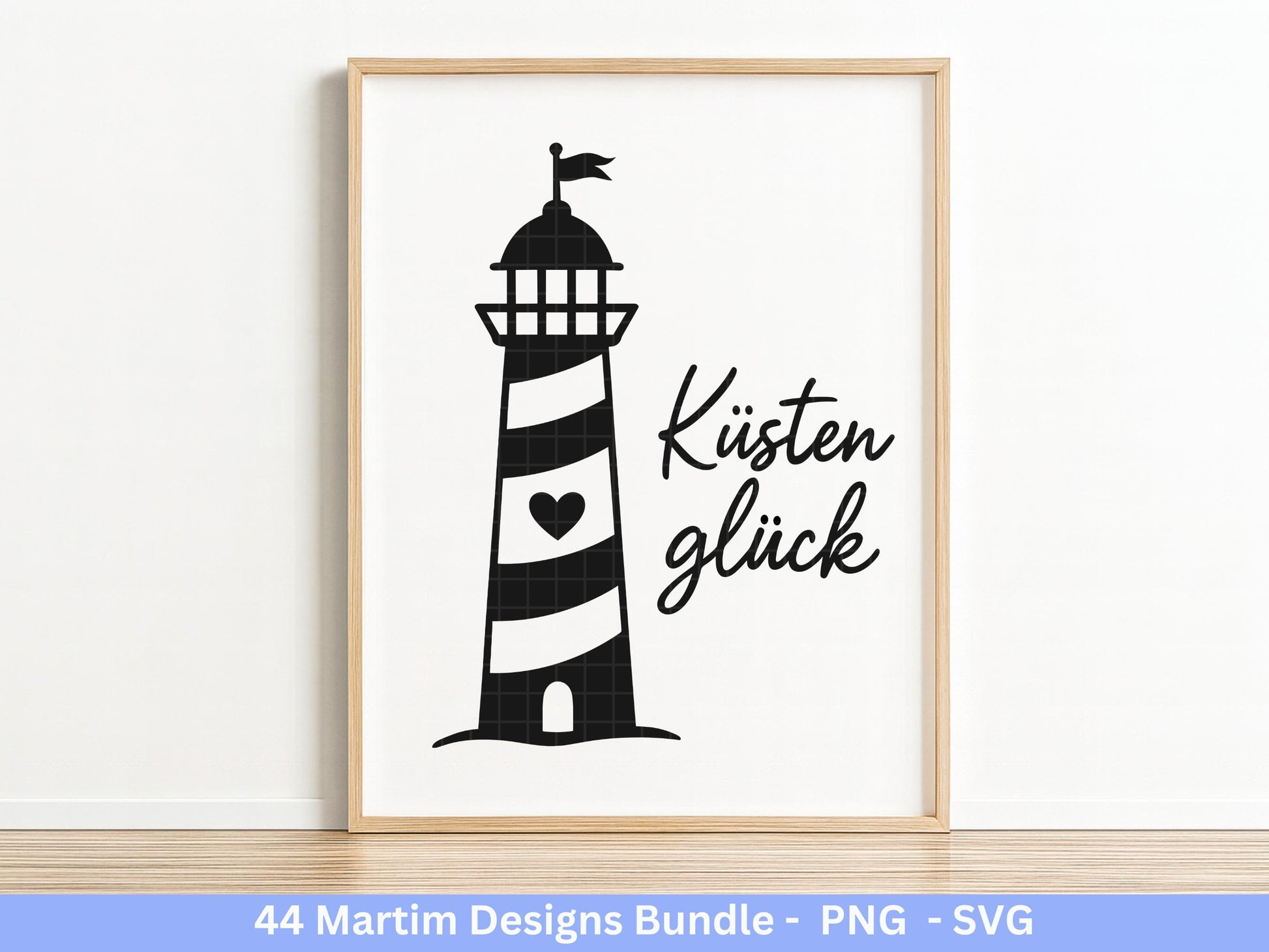 Maritim Plotterdatei Bundle – Küstenliebe Sprüche & Leuchtturm Motive | Moin Nordsee Ostsee SVG | Möwen Anker Meer | Cricut Laserdatei Holz