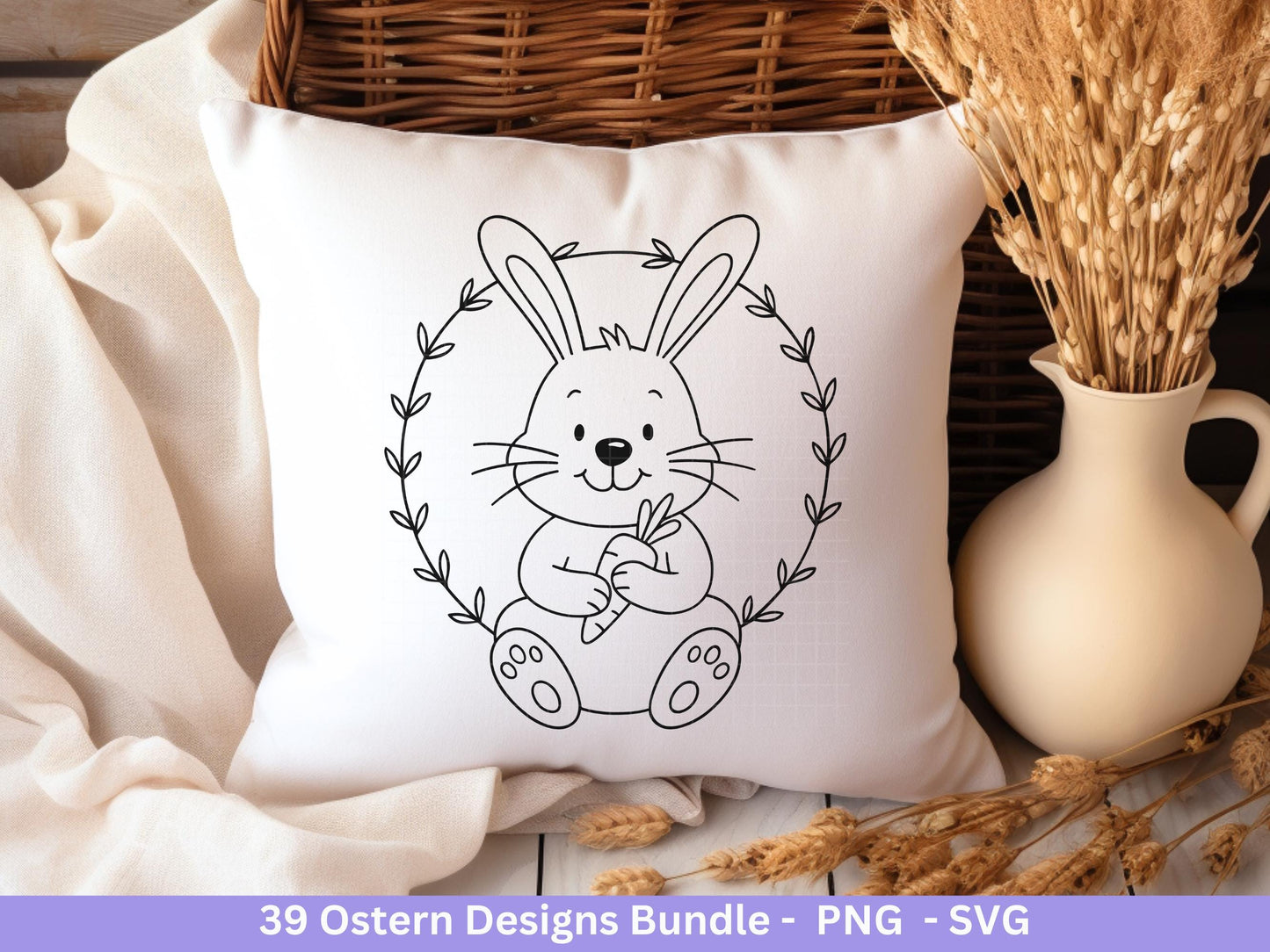 Ostern Plotterdatei Bundle – Süße Hasen & Ostergrüße Designs | Deutsche Oster SVG Motive | Frühling Ostern Cricut Silhouette Laserdatei