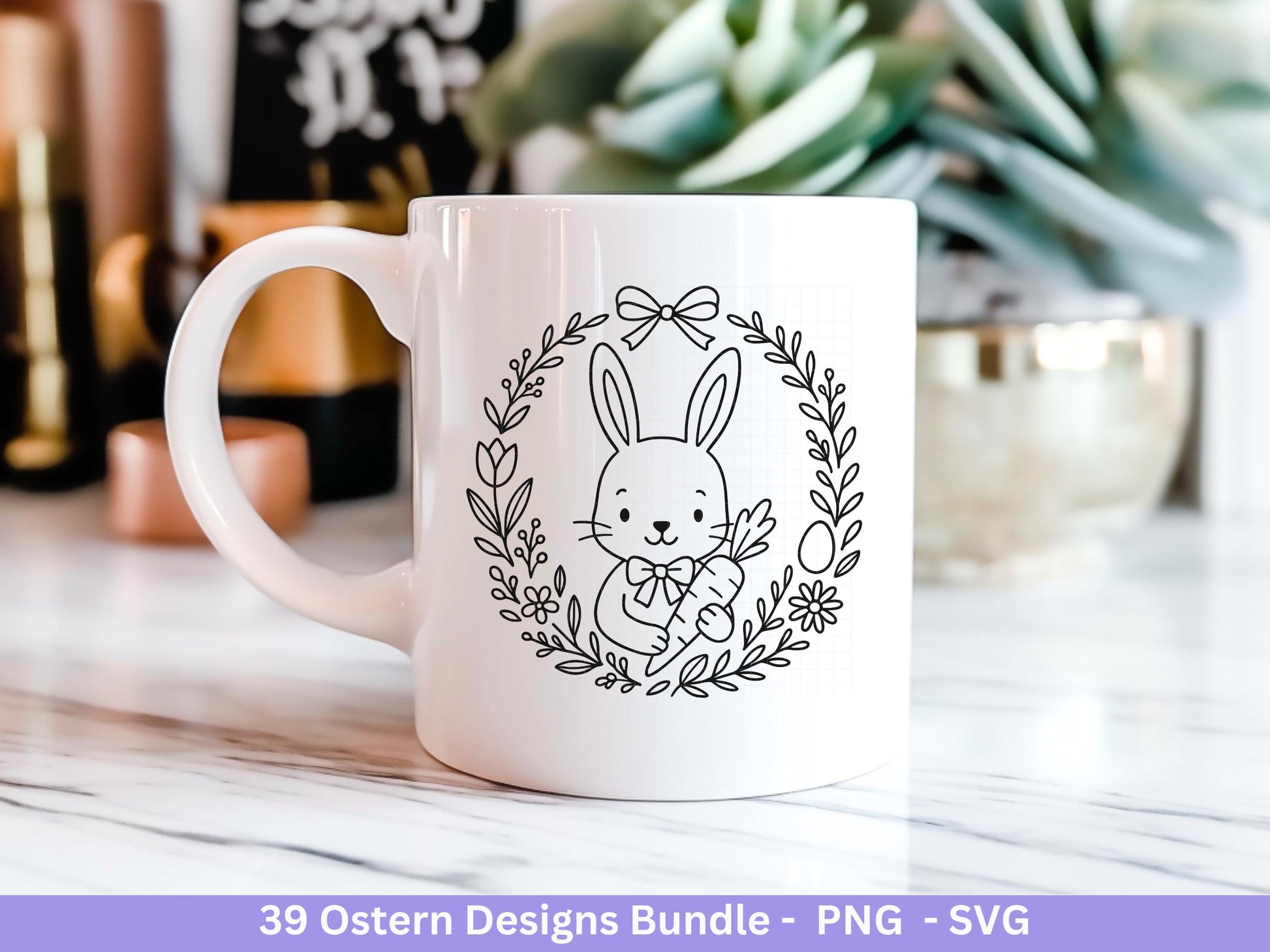 Ostern Plotterdatei Bundle – Süße Hasen & Ostergrüße Designs | Deutsche Oster SVG Motive | Frühling Ostern Cricut Silhouette Laserdatei