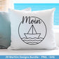 Maritim Plotterdatei Bundle – Küstenliebe & Moin Motive | Nordsee Ostsee SVG PNG | Leuchtturm, Boote, Möwen, Anker | Cricut Laserdatei