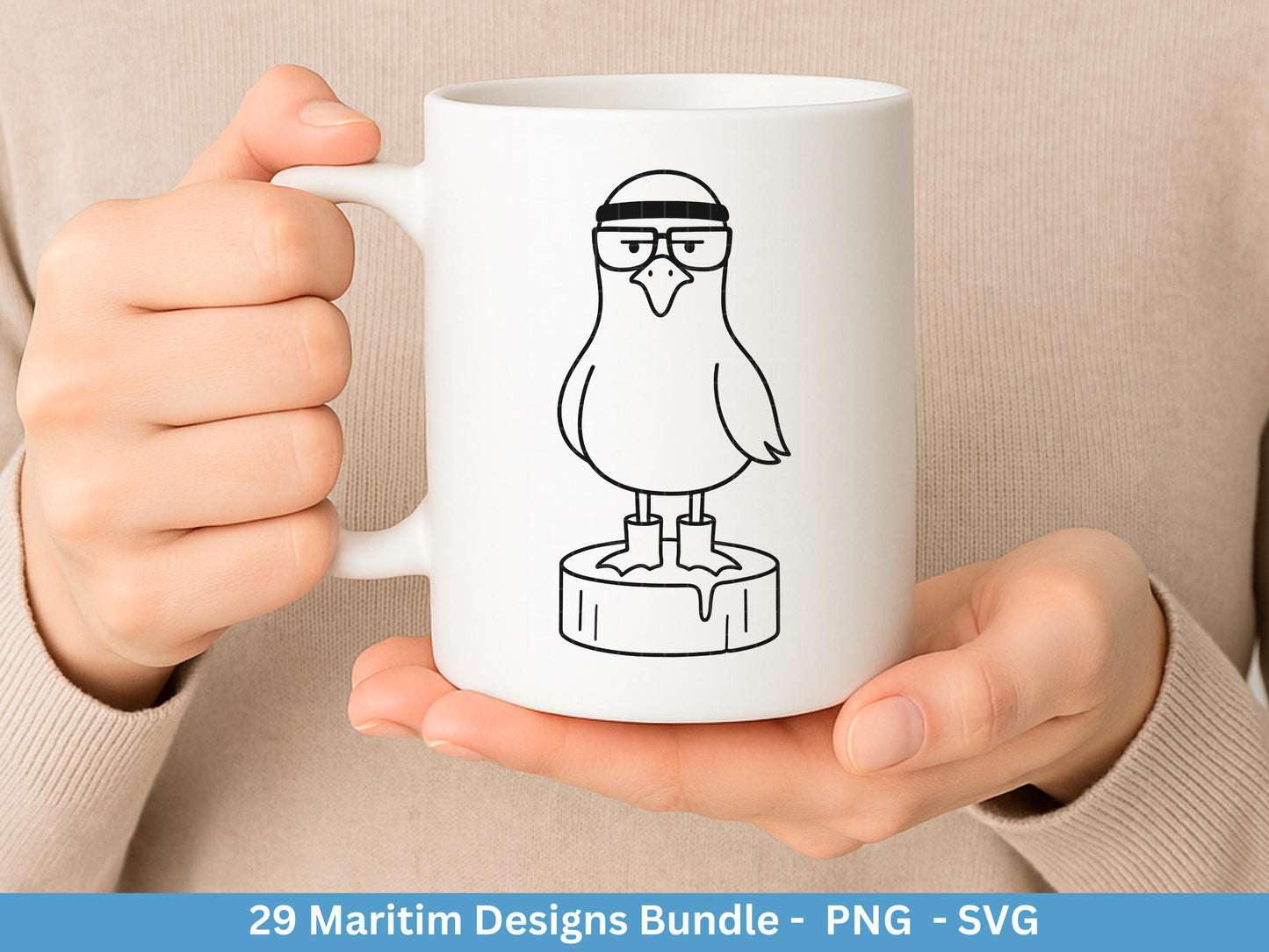 Maritim Plotterdatei Bundle – Küstenliebe & Moin Motive | Nordsee Ostsee SVG PNG | Leuchtturm, Boote, Möwen, Anker | Cricut Laserdatei