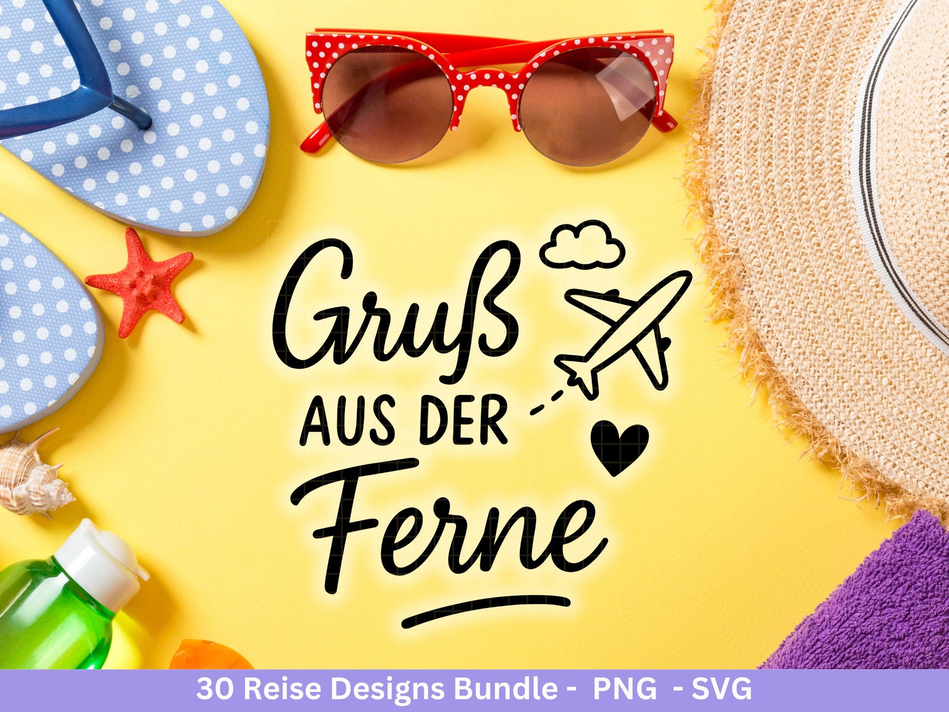 Reise Plotterdatei Bundle – Fernweh Sprüche & Koffer Motive | Urlaub Abenteuer SVG | Weltenbummler Reise | Flugzeug Sommer Cricut Laserdatei