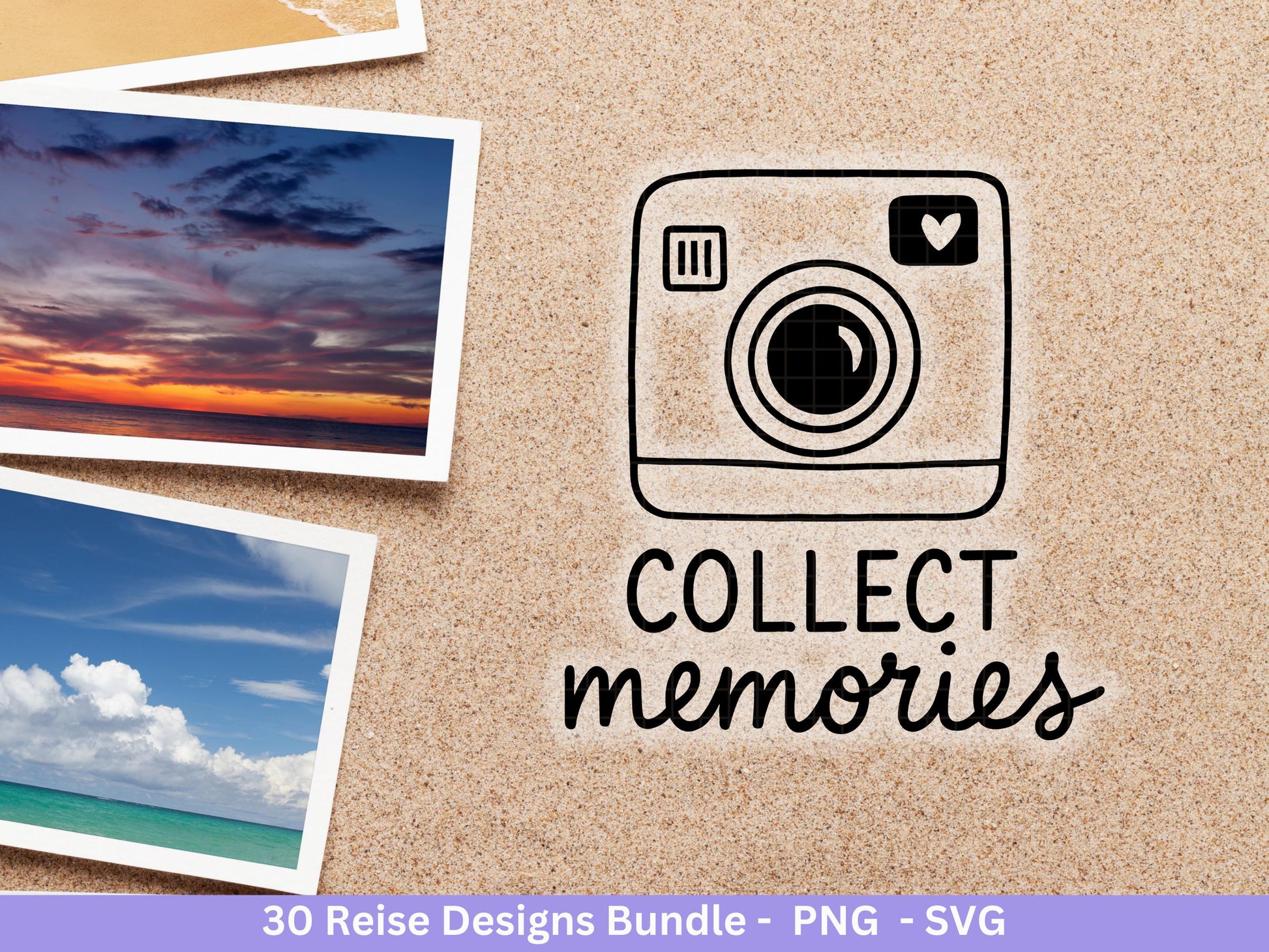 Reise Plotterdatei Bundle – Fernweh Sprüche & Koffer Motive | Urlaub Abenteuer SVG | Weltenbummler Reise | Flugzeug Sommer Cricut Laserdatei