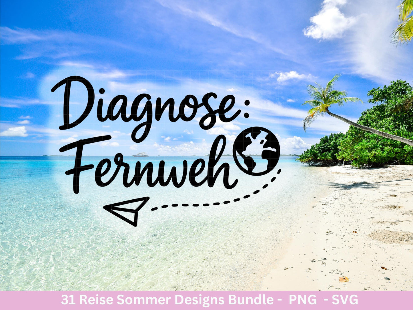 Reise Plotterdatei Bundle – Summer Vibes & Fernweh Sprüche | Urlaub Abenteuer SVG | Koffer Flugzeug Sommer | Weltenbummler Cricut Laserdatei