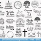 Kommunion Plotterdatei Bundle – Christliche Sprüche & Symbole | SVG PNG | Einladung, Geschenk, Deko | Cricut Laserdatei Kirche und Taufe