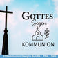 Kommunion Plotterdatei Bundle – Christliche Sprüche & Symbole | SVG PNG | Einladung, Geschenk, Deko | Cricut Laserdatei Kirche und Taufe