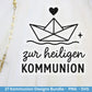 Kommunion Plotterdatei Bundle – Christliche Sprüche & Symbole | SVG PNG | Einladung, Geschenk, Deko | Cricut Laserdatei Kirche und Taufe