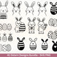 Ostern Plotterdatei Bundle – Süße Hasen & Oster Eier Designs | Deutsche Oster SVG Motive | Frühling Doodle | Cricut Silhouette Laserdatei