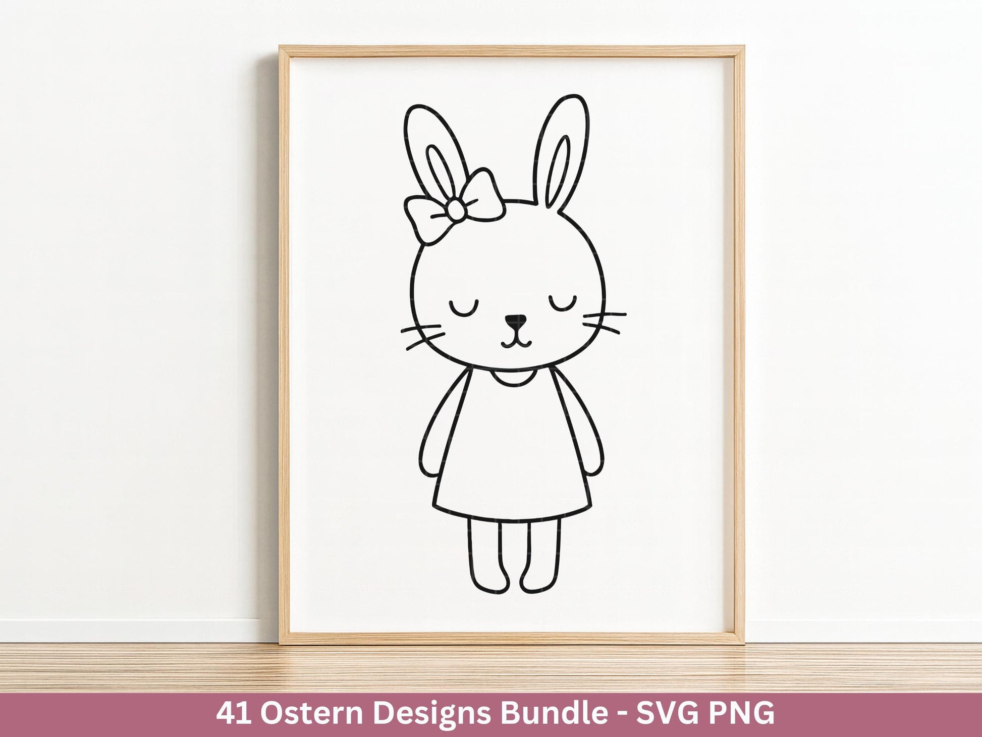 Ostern Plotterdatei Bundle – Süße Hasen & Oster Eier Designs | Deutsche Oster SVG Motive | Frühling Doodle | Cricut Silhouette Laserdatei