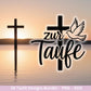 Taufe Plotterdatei Bundle – Einladung und Segenswünsche | Christliche Tauf SVG Designs | Taufkind Kreuz Regenbogen Boot | Cricut Laserdatei