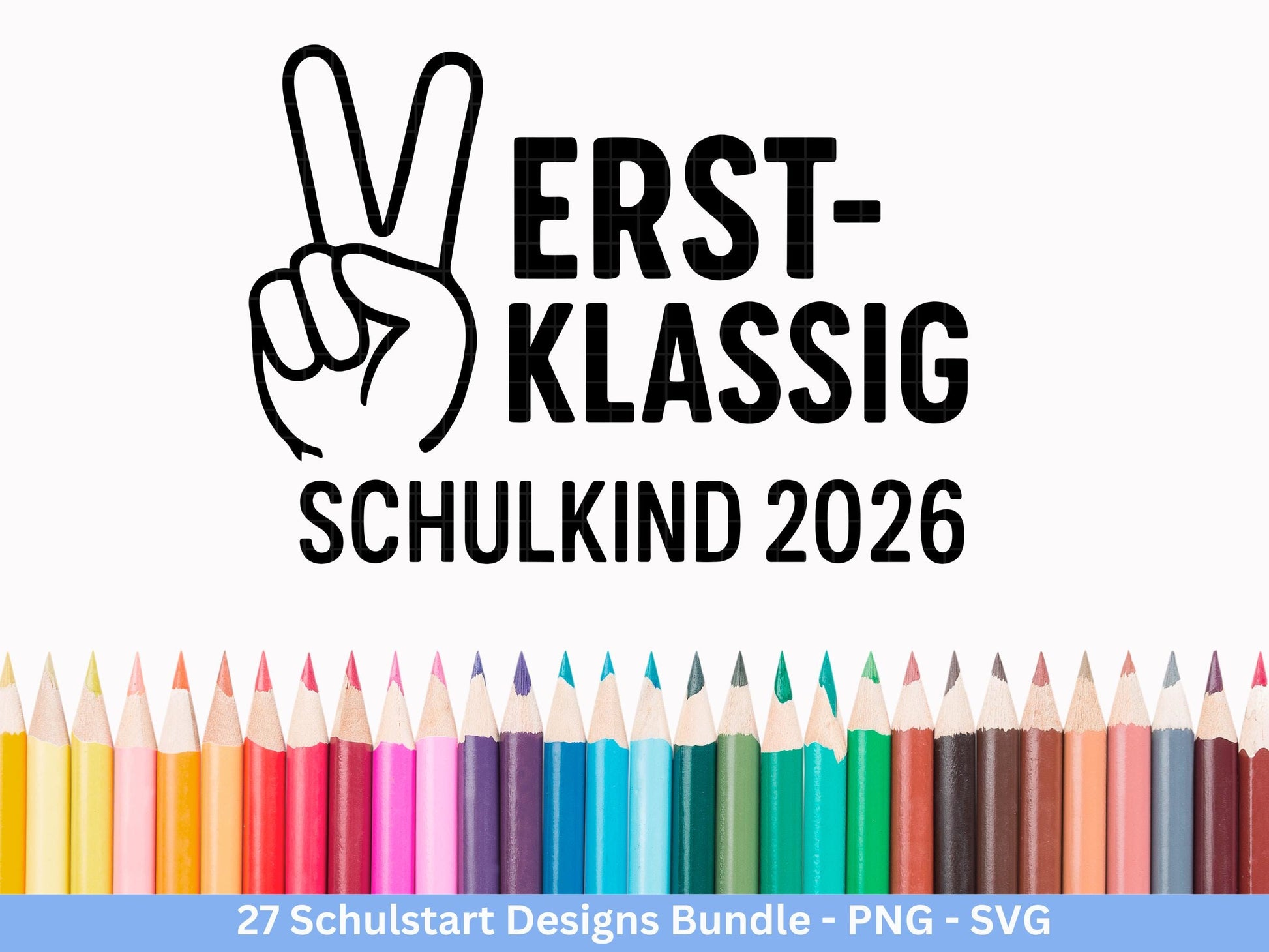 Einschulung Plotterdatei Bundle – Schulkind Sprüche | Schulstart Motive | 1 Klasse Design Deutsch | Schulanfang Geschenk | Cricut Laserdatei