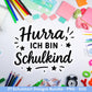 Einschulung Plotterdatei Bundle – Schulkind Sprüche | Schulstart Motive | 1 Klasse Design Deutsch | Schulanfang Geschenk | Cricut Laserdatei