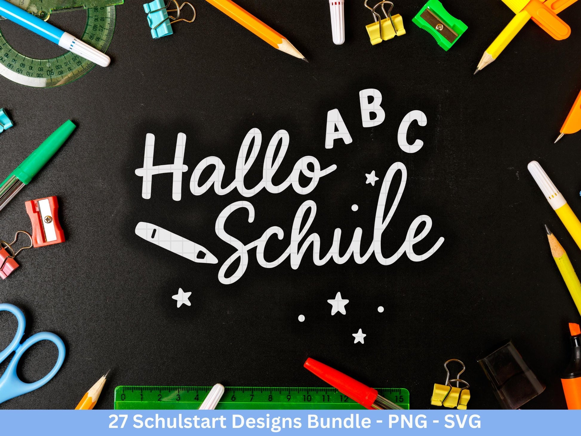 Einschulung Plotterdatei Bundle – Schulkind Sprüche | Schulstart Motive | 1 Klasse Design Deutsch | Schulanfang Geschenk | Cricut Laserdatei