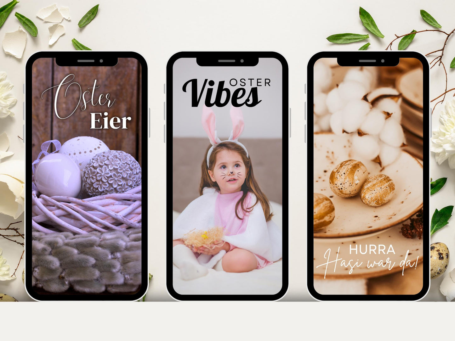 170 Instagram Story Sticker Ostern | Frühling Deutsch | Oster Sprüche, Hasen & Eier | Kalligrafie Story Set | Daily | Alltag | Sprüche Insta