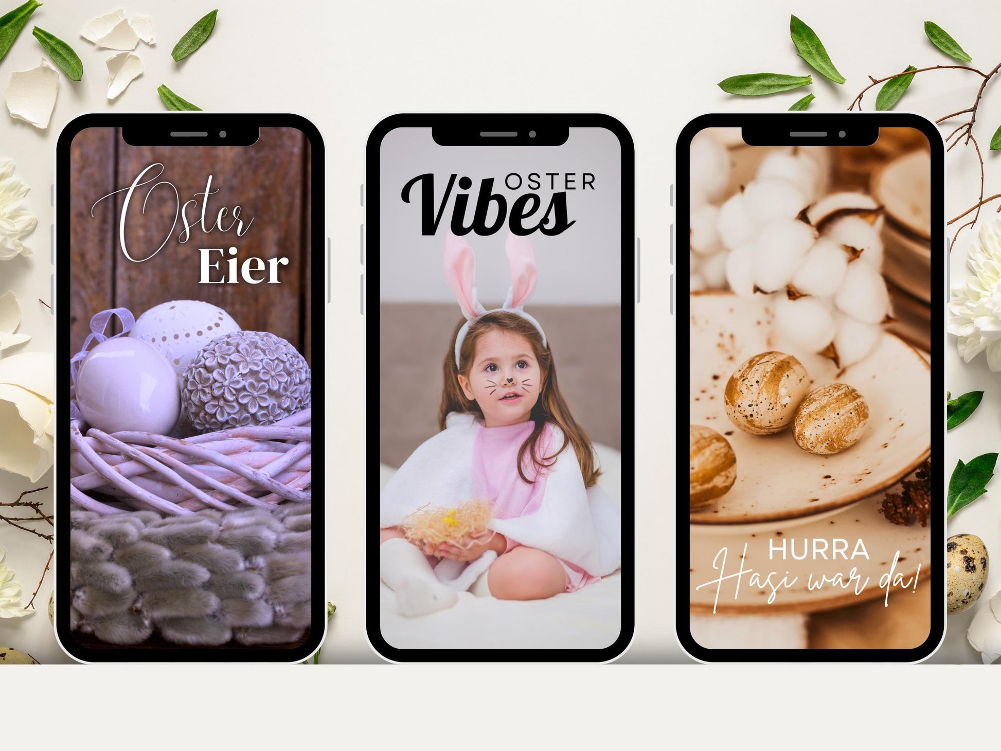 170 Instagram Story Sticker Ostern | Frühling Deutsch | Oster Sprüche, Hasen & Eier | Kalligrafie Story Set | Daily | Alltag | Sprüche Insta