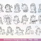 Einhorn Plotterdatei Bundle – Süße Einhorn Motive | SVG PNG | Kinder Design | Cricut & Silhouette Laserdatei | Clipart Geschenk Regenbogen