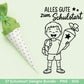 Einschulung Plotterdatei Bundle – Schulkind & Schulstart Sprüche | Deutsche Schule SVG | 1. Klasse Motive | Schulanfang Geschenk Laserdatei