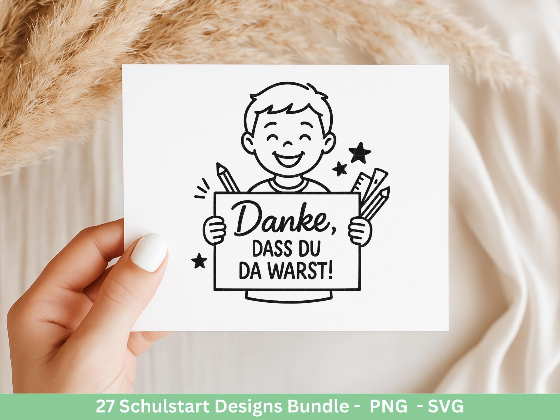 Einschulung Plotterdatei Bundle – Schulkind & Schulstart Sprüche | Deutsche Schule SVG | 1. Klasse Motive | Schulanfang Geschenk Laserdatei