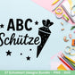 Einschulung Plotterdatei Bundle – Schulkind & Schulstart Sprüche | Deutsche Schule SVG | 1. Klasse Motive | Schulanfang Geschenk Laserdatei