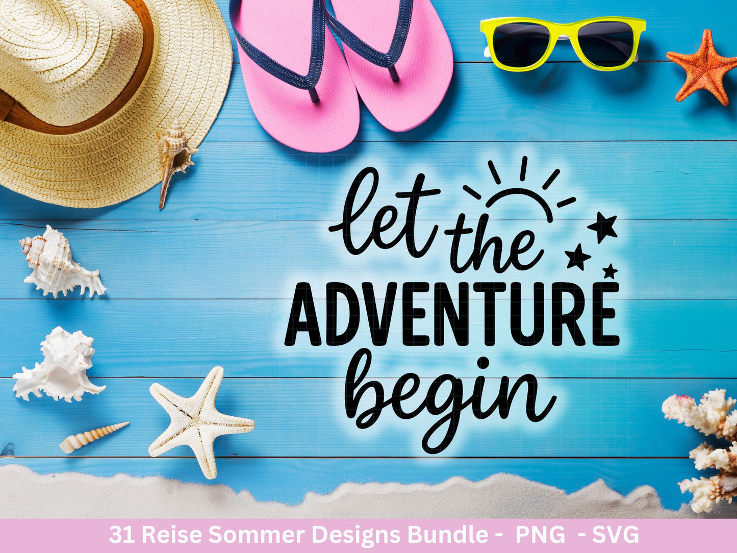Reise Plotterdatei Bundle – Summer Vibes & Fernweh Sprüche | Urlaub Abenteuer SVG | Koffer Flugzeug Sommer | Weltenbummler Cricut Laserdatei