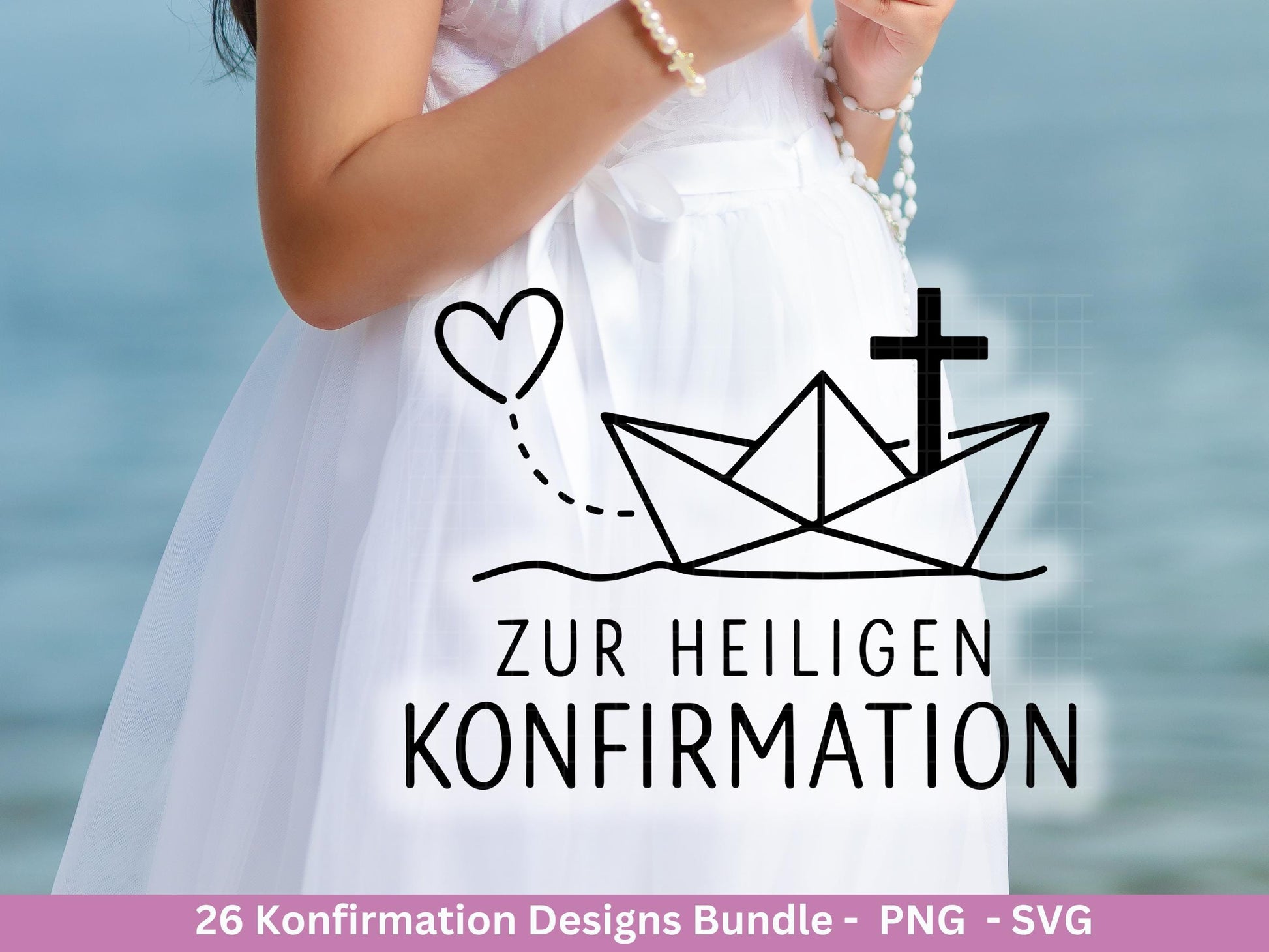 Konfirmation Plotterdatei Bundle – Christliche Sprüche & Symbole | Konfirmation SVG PNG | Einladung Deko Geschenk | Cricut Laserdatei Kirche