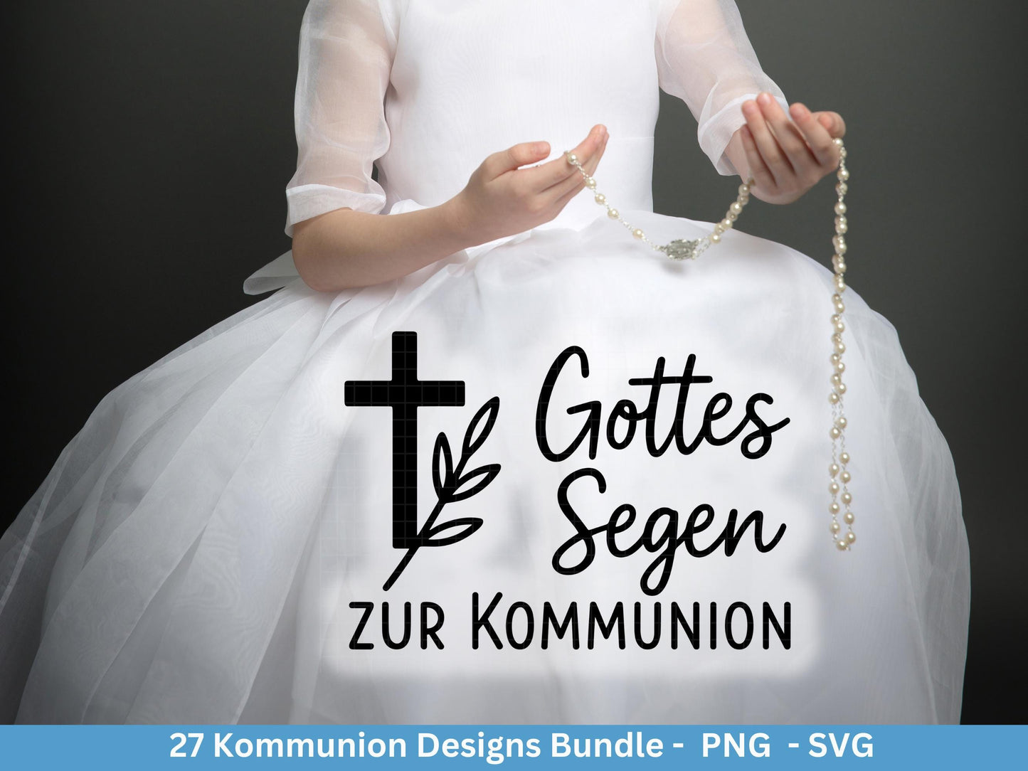 Kommunion Plotterdatei Bundle – Christliche Sprüche & Symbole | SVG PNG | Einladung, Geschenk, Deko | Cricut Laserdatei Kirche und Taufe
