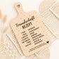 Freundschaft Rezept Laserdatei – Schneidebrett Gravur SVG PNG | Küchen Spruch Geschenkidee | Holz gravieren | Cricut Silhouette Plotterdatei