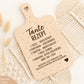 Tante Rezept Laserdatei – Schneidebrett Gravur SVG PNG | Küchen Spruch Geschenkidee für Tante | Holz gravieren | Cricut Plotterdatei