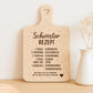 Schwester Rezept Laserdatei – Schneidebrett Gravur SVG PNG | Küchen Spruch Geschenkidee für Schwester | Holz gravieren | Cricut Plotterdatei
