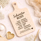 Schwester Rezept Laserdatei – Schneidebrett Gravur SVG PNG | Küchen Spruch Geschenkidee für Schwester | Holz gravieren | Cricut Plotterdatei