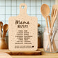 Mama Rezept Laserdatei – Schneidebrett Gravur SVG Küchenspruch Geschenkidee für Mama | Muttertag | Holz gravieren | Cricut Plotterdatei