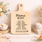 Mama Rezept Laserdatei – Schneidebrett Gravur SVG Küchenspruch Geschenkidee für Mama | Muttertag | Holz gravieren | Cricut Plotterdatei
