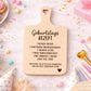 Geburtstag Rezept Laserdatei – Schneidebrett Gravur SVG | Küchenspruch Geschenkidee zum Geburtstag | Holz gravieren | Cricut Plotterdatei