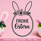 Ostern Plotterdatei Bundle – Hasen & Eier Motive | Frohe Ostern Sprüche SVG | Oster Deko | Geschenk | Laserdatei Frühling Deutsch Basteln
