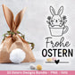 Ostern Plotterdatei Bundle – Hasen & Eier Motive | Frohe Ostern Sprüche SVG | Oster Deko | Geschenk | Laserdatei Frühling Deutsch Basteln