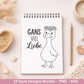 Gans Plotterdatei Bundle – Süße Gänse Motive & Wortspiele | Gans viel Liebe Sprüche SVG | Cricut Silhouette | Laserdatei Holzgravur